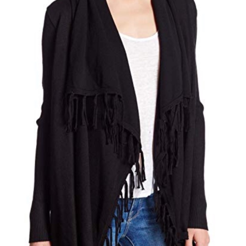 Black wrap cardigan